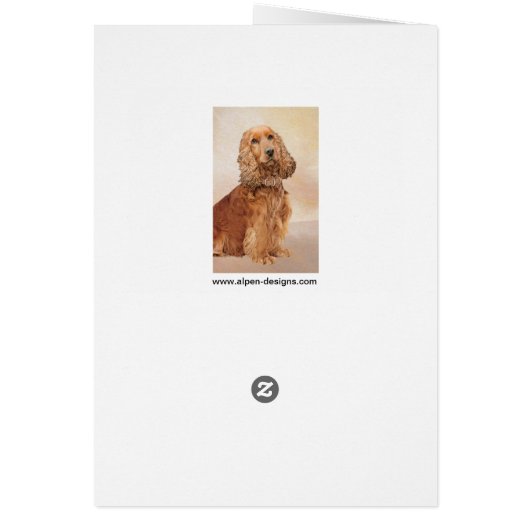 イングリッシュコッカー絵画スパニエル犬ズ – オリジナルドッグアート (裏面)