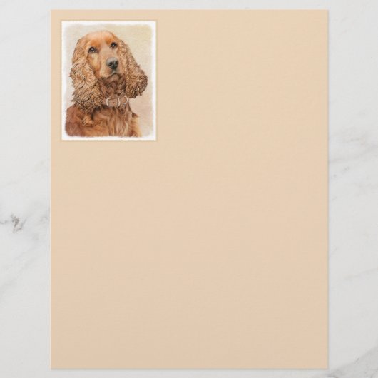 イングリッシュコッカー絵画スパニエル犬ズ – オリジナルドッグアート (正面)