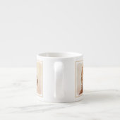 イングリッシュコッカー絵画スパニエル犬ズ – オリジナルドッグアート エスプレッソカップ (裏面)