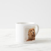 イングリッシュコッカー絵画スパニエル犬ズ – オリジナルドッグアート エスプレッソカップ (正面右)