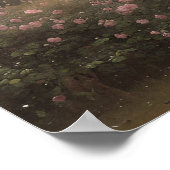 イングリッシュコテージバラガーデン – ヴィンテージアート ポスター (角)