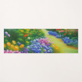 イングリッシュコテージフラワーガーデン ヨガマット (正面(横))