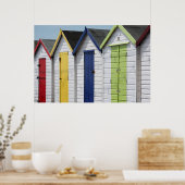 イングリッシュシーサイドビーチハッツ ポスター (キッチン)