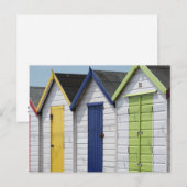 イングリッシュシーサイドビーチハッツ ポストカード (正面/裏面)