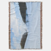 イングリッシュスノーバレーパーソナライズされた- スローブランケット (正面縦)