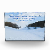 イングリッシュスノーバレーパーソナライズされた- フォトブロック (正面)