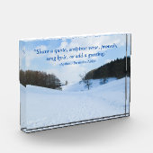 イングリッシュスノーバレーパーソナライズされた- フォトブロック (左)