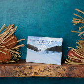 イングリッシュスノーバレーパーソナライズされた- フォトプラーク (側面)