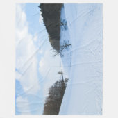 イングリッシュスノーバレーパーソナライズされた- フリースブランケット (正面)