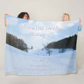 イングリッシュスノーバレーパーソナライズされた- フリースブランケット