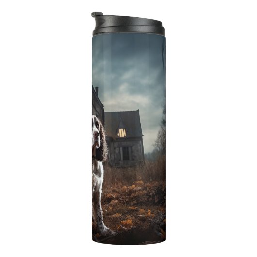 イングリッシュスプリンガースパニエル犬ハロウィンホラー タンブラー (回転右)