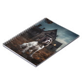 イングリッシュスプリンガースパニエル犬ハロウィンホラー ノートブック (左側)