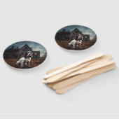 イングリッシュスプリンガースパニエル犬ハロウィンホラー ハンドファン (組立なし)