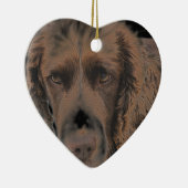 イングリッシュスプリングドッグ セラミックオーナメント (右)