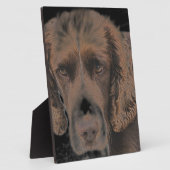 イングリッシュスプリングドッグ フォトプラーク (側面)