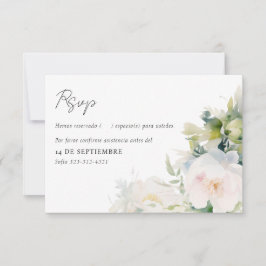 イングリッシュスペインのデスペディダデソルテラブライダルシャワー 出欠カード