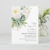 イングリッシュスペインのデスペディダデソルテラブライダルシャワー 招待状 (スタンド正面)