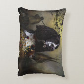 イングリッシュスリンガースパニエル犬とキジ アクセントクッション (裏面(縦))