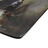 イングリッシュスリンガースパニエル犬とキジ カッティングボード (角)