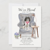 イングリッシュスリンガースパニエル犬の移動告知 案内状 (正面)