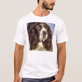 イングリッシュスリンガースパニエル犬アートギフトアパレル Tシャツ