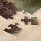 イングリッシュスリンガースパニエル犬アート ジグソーパズル (側面)