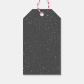 イングリッシュスリンガースパニエル犬インスノーフレーク ギフトタグ (裏面)