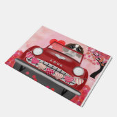 イングリッシュスリンガースパニエル犬カーハートバレンタイン ドアマット (アングル)