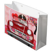 イングリッシュスリンガースパニエル犬カーハートバレンタイン ラージペーパーバッグ (正面アングル)