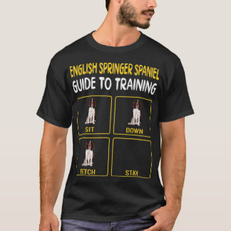 イングリッシュスリンガースパニエル犬ガイドTo Training Dog Obe Tシャツ