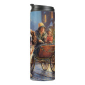 イングリッシュスリンガースパニエル犬クリスマスフェスティバルシーズン タンブラー (回転右)