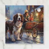 イングリッシュスリンガースパニエル犬クリスマスフェスティバルシーズン フェイバータグ (裏面)