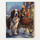 イングリッシュスリンガースパニエル犬クリスマスフェスティバルシーズン プランナー手帳 (裏面)