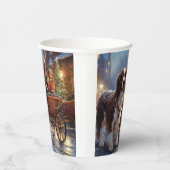 イングリッシュスリンガースパニエル犬クリスマスフェスティバルシーズン 紙コップ (右)