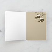 イングリッシュスリンガースパニエル犬クリスマス シーズンカード (内部)