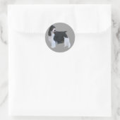 イングリッシュスリンガースパニエル犬ステッカー ラウンドシール (バッグ)