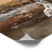 イングリッシュスリンガースパニエル犬ドッグアートプリントポスター ポスター (角)