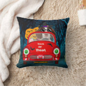 イングリッシュスリンガースパニエル犬ドッグカー怖いハロウィーン クッション (ブランケット)