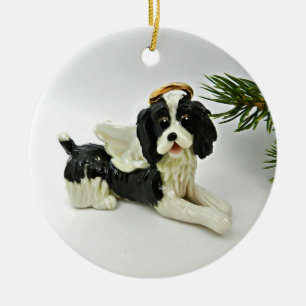 イングリッシュスリンガースパニエル犬ドッグクリスマスオーナメント セラミックオーナメント