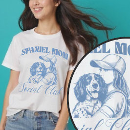 イングリッシュスリンガースパニエル犬ドッグマママソーシャルクラブウィメンズ Tシャツ