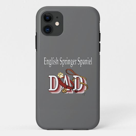 イングリッシュスリンガースパニエル犬パパ Case-Mate iPhoneケース (裏面)