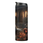 イングリッシュスリンガースパニエル犬パンプキンスハロウィンホラー タンブラー (回転右)