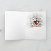 イングリッシュスリンガースパニエル犬メリークリスマスカード シーズンカード (内部)