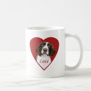 イングリッシュスリンガースパニエル犬ラブコーヒーマグ コーヒーマグカップ