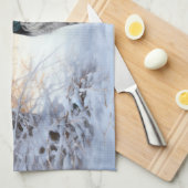 イングリッシュスリンガースパニエル犬レットイットスノークリスマス キッチンタオル (四つ折り)