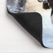 イングリッシュスリンガースパニエル犬レットイットスノークリスマス マウスパッド (コーナー)