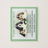 イングリッシュスリンガースパニエル犬伝統オブラブ ジグソーパズル (縦)