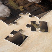 イングリッシュスリンガースパニエル犬子犬 ジグソーパズル (側面)