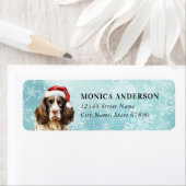 イングリッシュスリンガースパニエル犬差出人住所ラベル ラベル (インサイチュ)