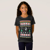 イングリッシュスリンガースパニエル犬愛好家醜いクリスマスセーター Tシャツ (正面フル)